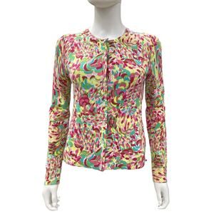 Lilly Pulitzer Cardigan Women’s Size XS 100% Cotton Buttons Soft Multicolor